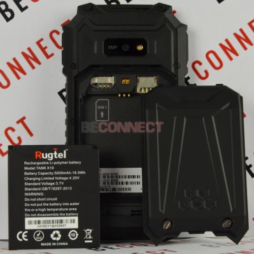 Rugtel Tank X10 Pro Black (АКБ 5000 mAh)