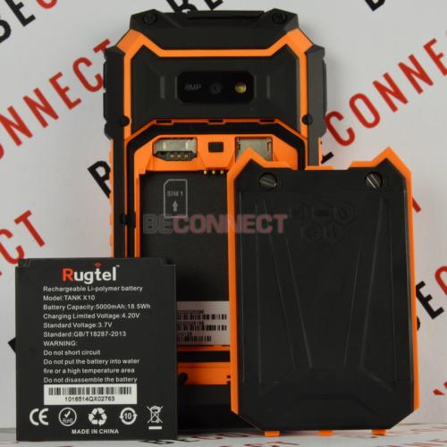Rugtel Tank X10 Pro Orange (АКБ 5000 mAh)