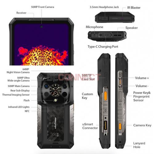 Ulefone Armor 28 Ultra Thermal Version 16GB/1TB Black