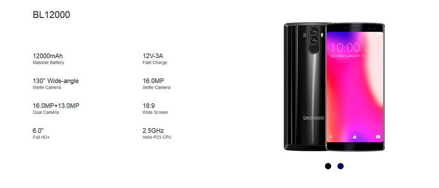 Doogee BL12000 Pro 6/128Gb Black обещает стать одним из самых долгоиграющих устройств на рынке.