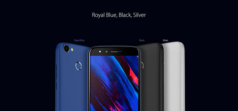 Homtom HT50 Black недорогой смартфон с аккумуляторон 5500 Мач