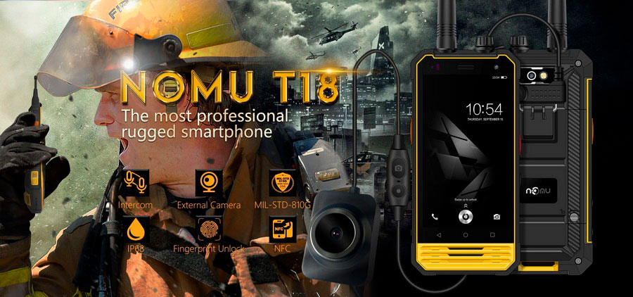 Профессиональный защищенный смартфон Nomu T18