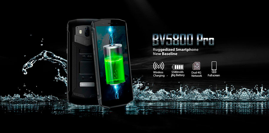 Защищённый и водонепроницаемый Blackview BV5800 Pro