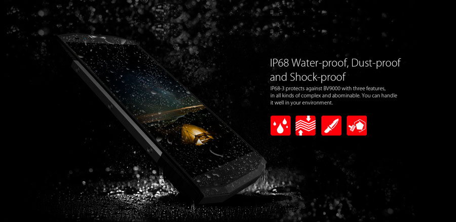 Blackview BV9000 Ice Silver (4Gb RAM 64Gb ROM) - это новейший высококачественный смартфон с ударопрочным корпусом и защитой от влаги и пыли по стандарту IP68