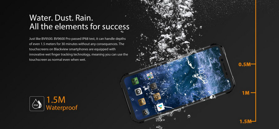 Blackview BV9600 Plus Black - защищенный смартфон