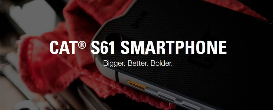 CAT S61 заключен в литой под давлением алюминиевый корпус и соответствует стандартам MIL-STD-810G и IP68