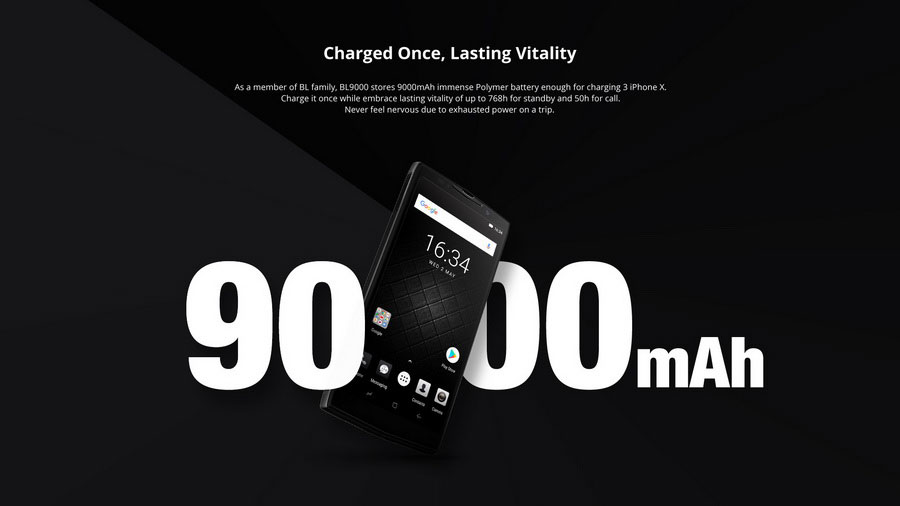 Doogee BL9000 Silver Edge с поддержкой беспроводной зарядки