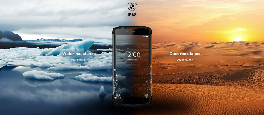 В продаже появился защищенный смартфон Doogee S55 Lite Mineral Black