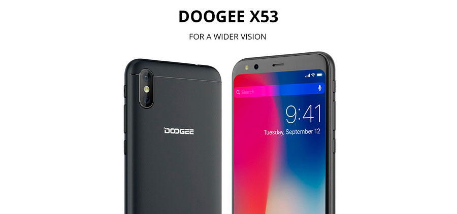 Китайский бренд Doogee подготовил два новых смартфона начального уровня Doogee X53 Blush Gold и X55
