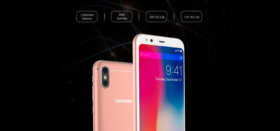 Cмартфон Doogee X53 Blush Gold новый безрамочный гаджет