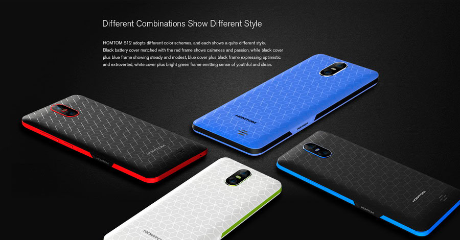 Homtom S12 Blue MT6580 Quad Core Android 6.0 Smartphone 5.0 Inch
