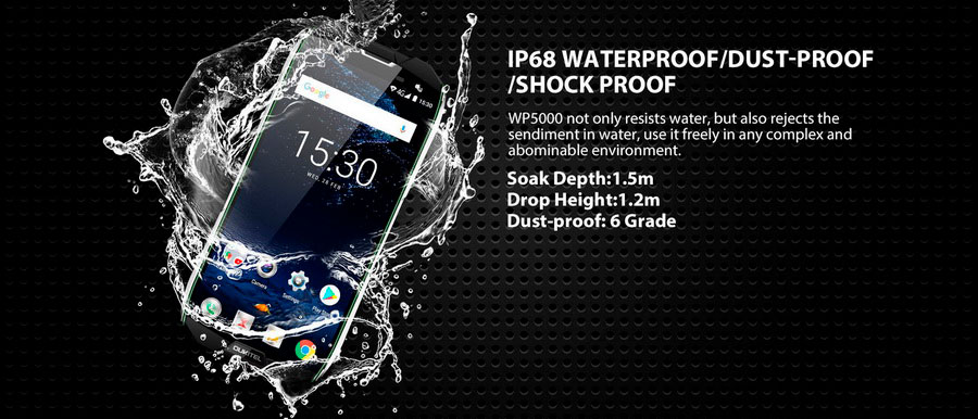 Китайская компания Oukitel представила новый защищенный смартфон Oukitel WP5000 Black