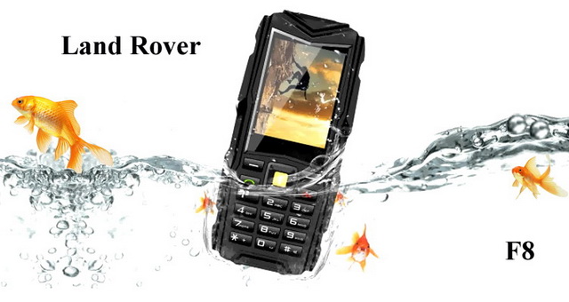 Land rover F8 кнопочный защищенный смартфон с мощным аккумулятором 8800 мач