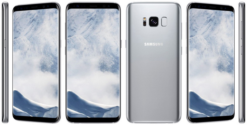 samsung galaxy s8 arctic silver корпус из металла и стекла