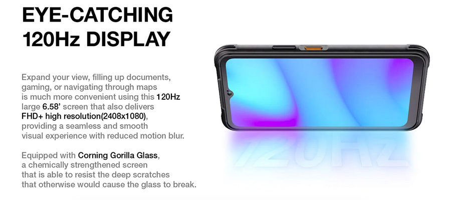 AGM G2 8/256GB Black флагманский защищенный телефон 2023 года оснащен дисплеем с частотой 120Гц