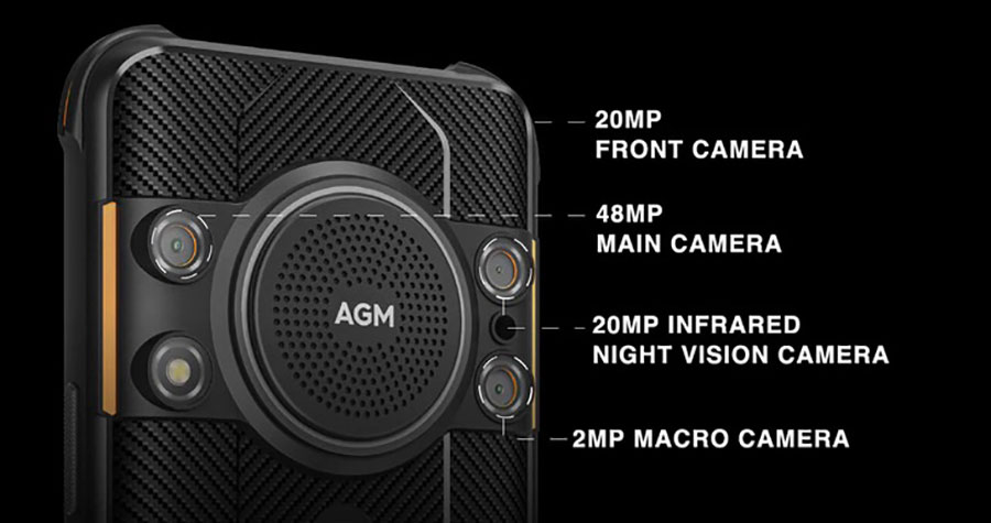 AGM H5 Black 6/128GB смартфоні підтримка безконтактної оплати за допомогою NFC модуля, є навіть 3.5-мм роз'єм для навушників!
