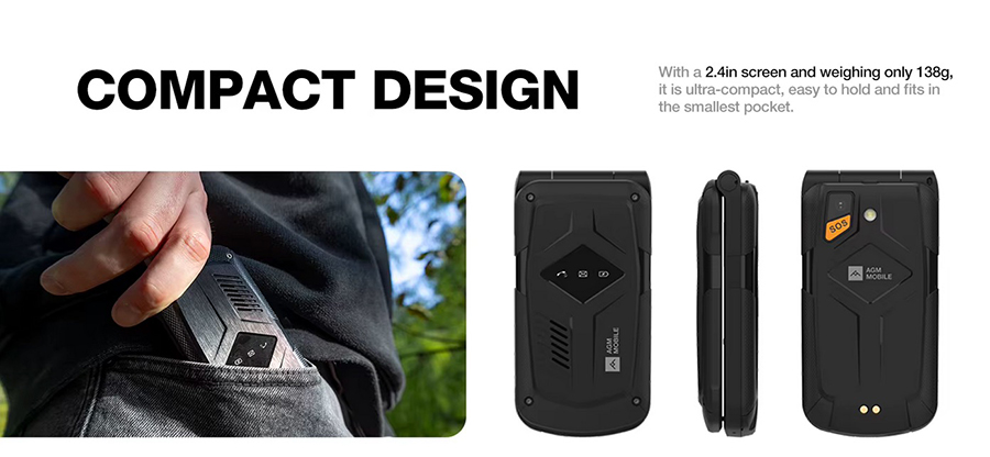 AGM M10 4G Flip Black CPU: UMS9117-L