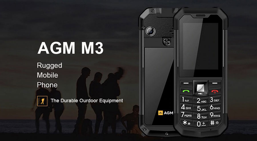 новый бюджетный кнопочный аппарат - AGM M3