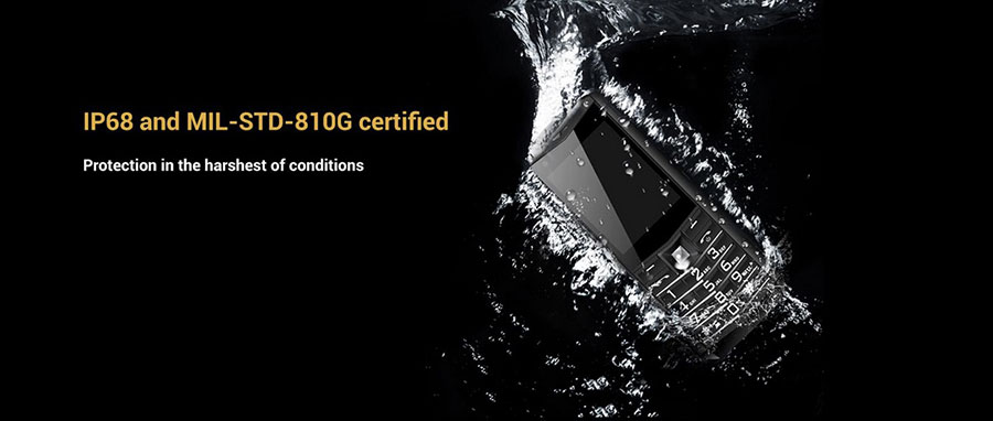 AGM M5 (Android, 4G) Black защищенный кнопочный смартфон с сенсорным экраном