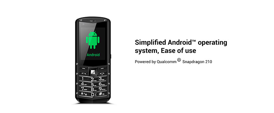 AGM M5 (Android, 4G) Black полноценный Андройд в бюджетном простом кнопочном телефоне