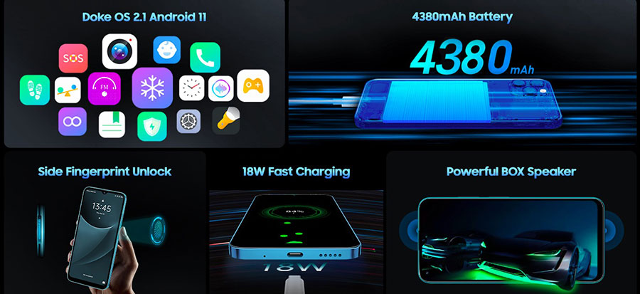Blackview A95 8/128GB Blue основная камера у него оснащена только одним датчиком изображения Sony IMX376 разрешением 20 Мп