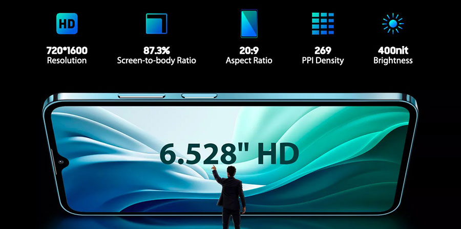 В Blackview A95 8/128GB Blue есть ночной режим Super Night Mode 2.0, HDR 2.0, портретный режим и режим PortraitColor