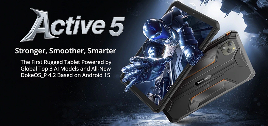 Blackview Active 5 Black защищённый планшет нового поколения