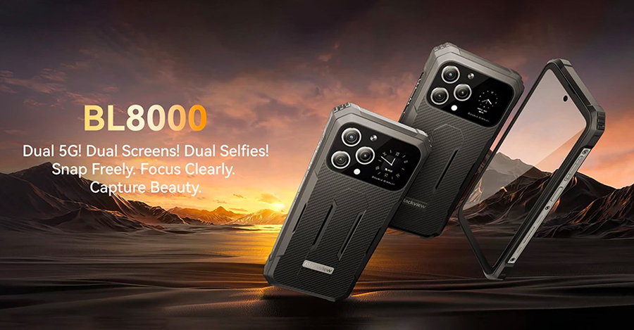 Blackview BL8000 5G Прочный смартфон 6,78 дюйма 2,4K FHD+ Дисплей 24 ГБ + 512 ГБ 50 МП Камера 8800 мАч Аккумулятор