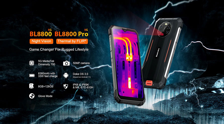 Blackview BL8800 8/128Gb Green - это слегка доработанная версия модели BV8800