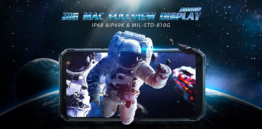 Blackview BV6100 Silver - защищенный смартфон с огромным экраном и NFC