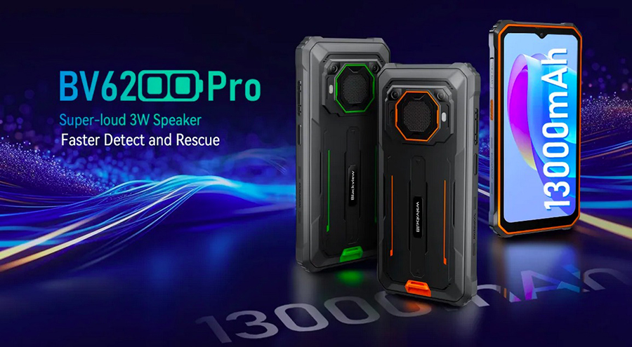 Blackview BV6200 Pro 6/128GB Black 13000mAh with 18W fast charging