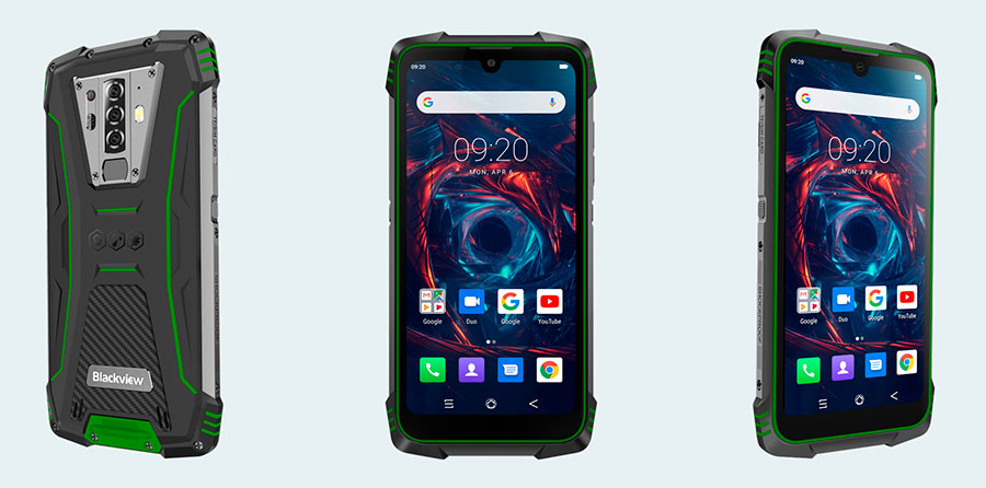 Blackview BV6900 Green аккумулятор ёмкостью 5580 мАч, который около 3 дней обеспечит работу устройства