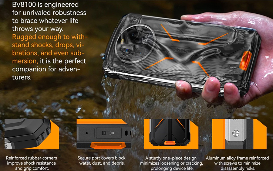 Blackview BV8100 8/256GB Green 8800mAh, 45W Super-fast Charge