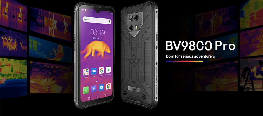 На улице экран BV9800 Pro ведет себя хорошо