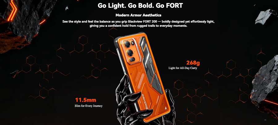 Blackview Fort 200 12/256GB Black - защищённый смартфон нового поколения с акцентом на производительность