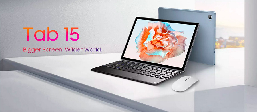 Blackview Tab 15 8/128GB Silver оснащен 10,5-дюймовым экраном с разрешением 1920 х 1200 пикселей, а также качественным стереозвуком