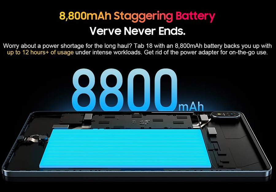 Blackview Tab 18 8/256GB Gray с совершенно новым режимом ПК 2.0 и обновленной функцией разделения экрана