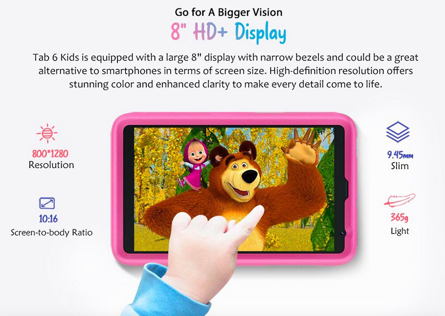 Blackview Tab 6 Kids Blue самый доступный и качественный планшет для детей