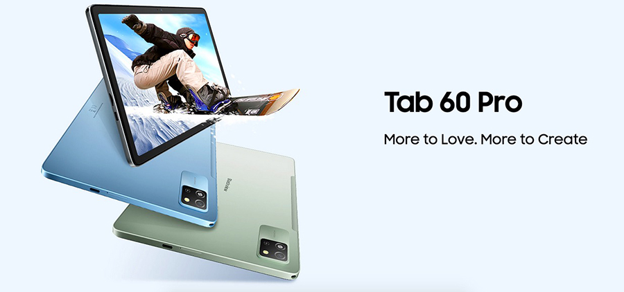 Blackview Tab 60 Pro Tablet PC 10.1'' IPS Display Octa-core T606,4GB/8GB RAM+256GB ROM, 7700mAh Battery 10W Charge Android 14