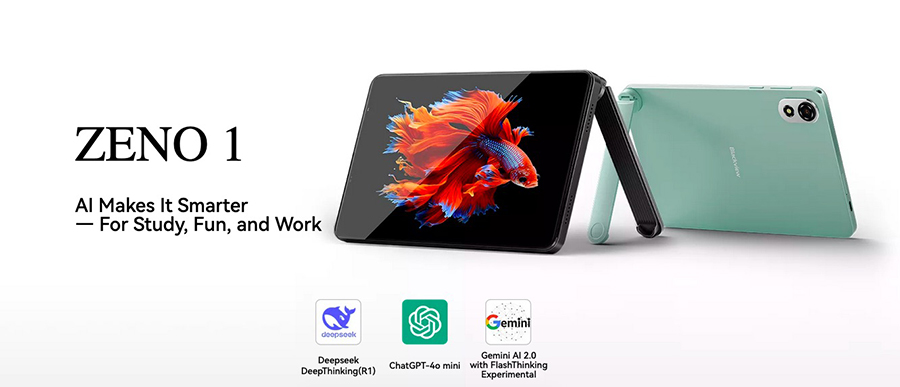 Планшет Blackview Zeno 1 Rock Black компактный формат и продуманный дизайн