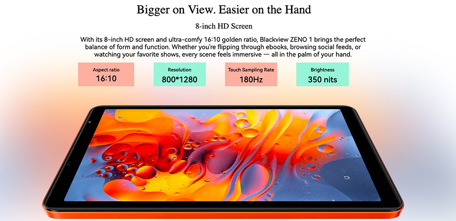 Планшет Blackview Zeno 1 6/256GB - Идеален для путешествий и обучения