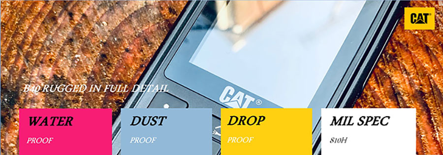 Caterpillar Cat B40 первый полностью антибактериальный защищенный мобильный телефон