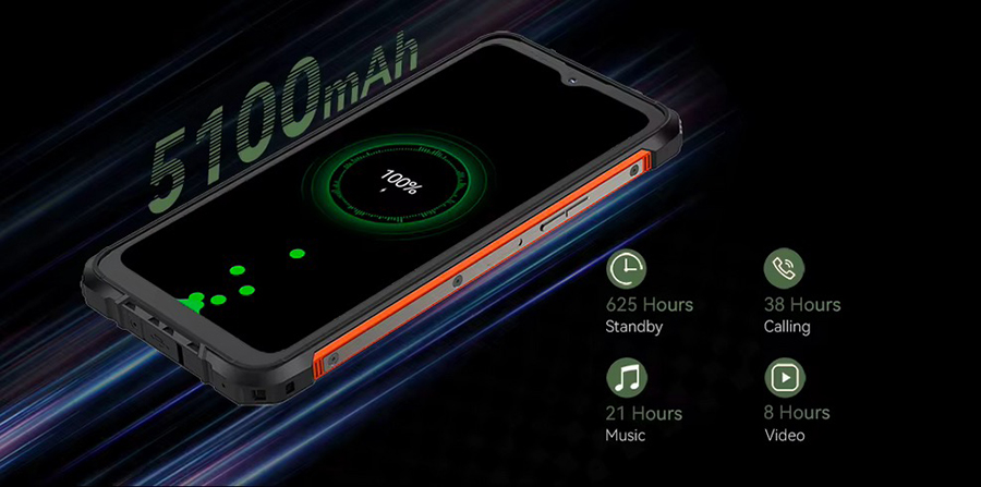 Cubot KingKong ACE 2 Battery: 5100mAh