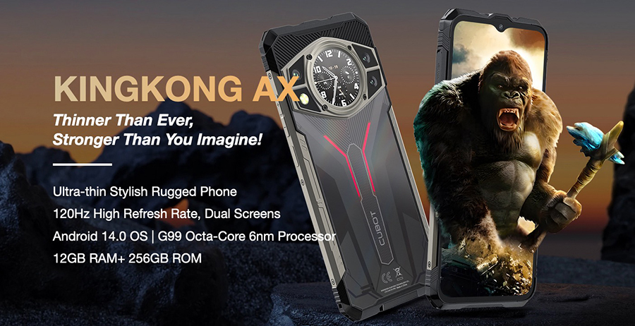 Cubot KingKong AX 24GB(12GB+12GB Extended) + 256GB