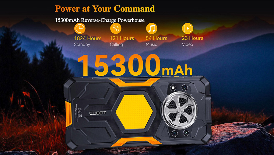 Cubot KingKong Power 5 6/128GB Black Battery 15300 mAh