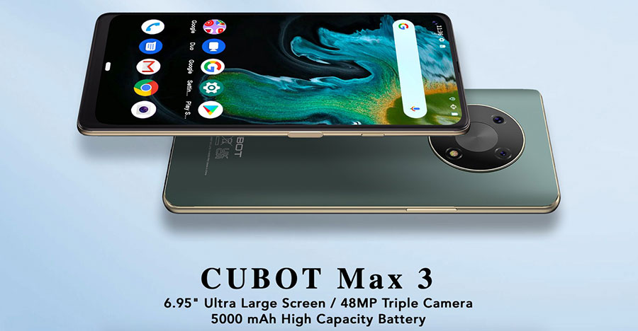 Cubot Max 3 4/64GB Green это первый 7-дюймовый смартфон в 2021 году