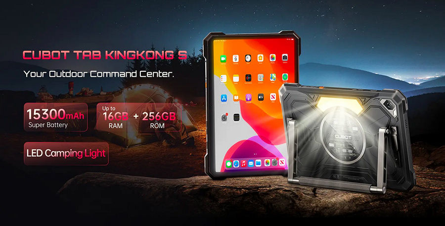 CUBOT Tab KingKong S 6/256GB Black защищённый планшет с батареей 15300 мАч