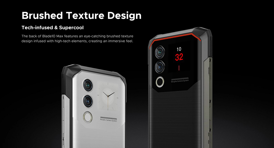 DOOGEE Blade10 Max Silver 20GB+256GB 10300mAh Large battery Android 14 Rugged Phone