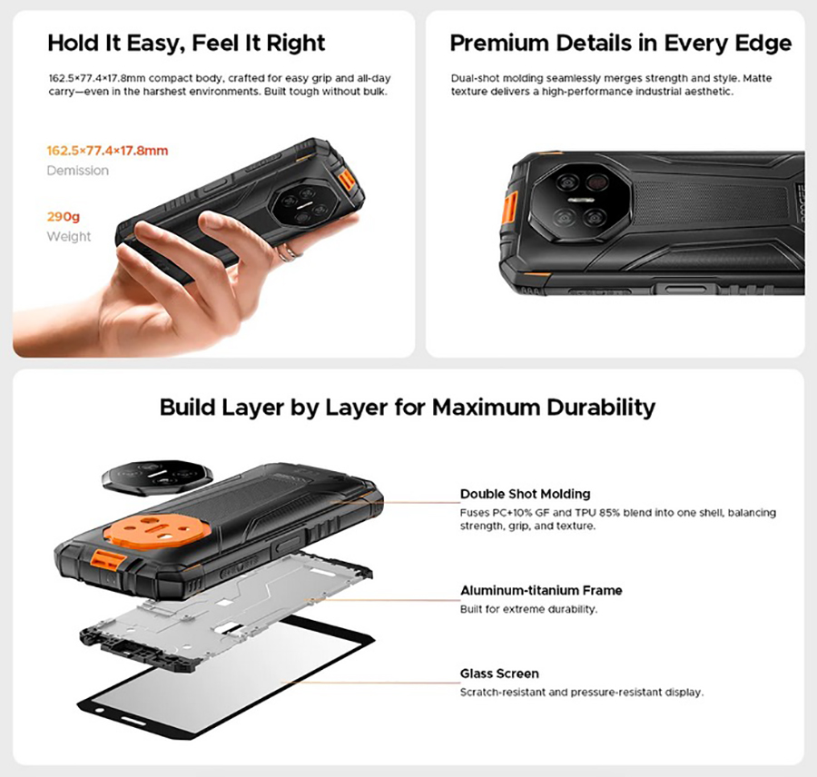 Doogee Fire 3 Ultra 6/256Gb Gray мощный компактный телефон с NFC и USB-C
