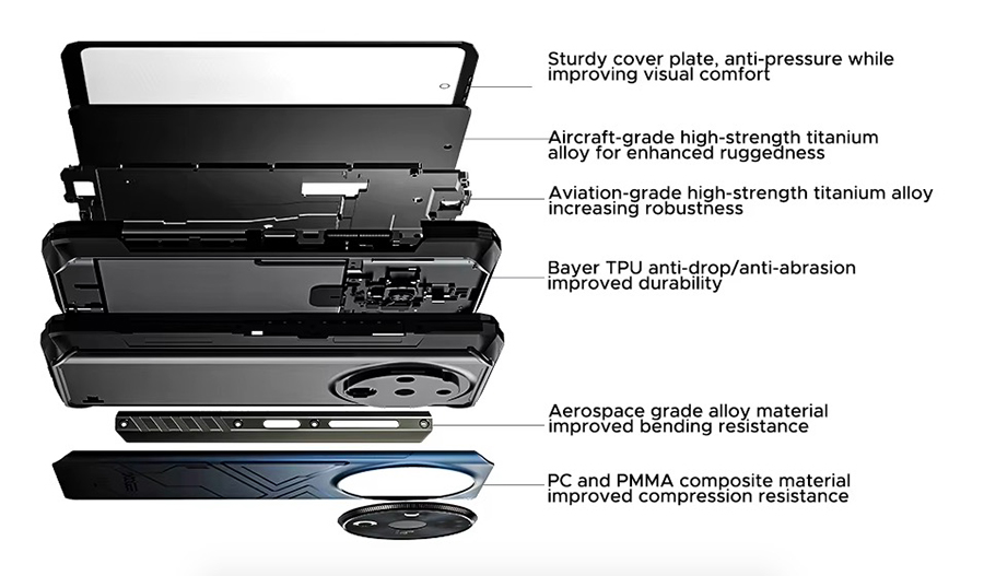 Doogee Fire 6 Blue Rugged Consturction  Built to Last,Built for Life